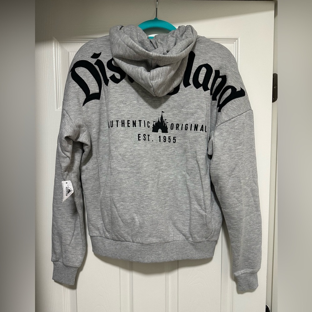 DISNEYLAND VINTAGE AUTHENTIC ORIGINAL ZIPPED UP GRAY HOODIE sz XS,S,M,L,XL